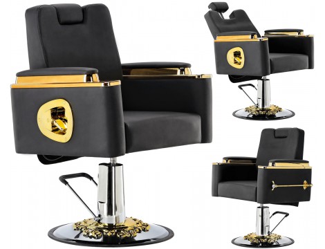 Fotel fryzjerski Midas hydrauliczny obrotowy do salonu fryzjerskiego podnóżek krzesło fryzjerskie Outlet